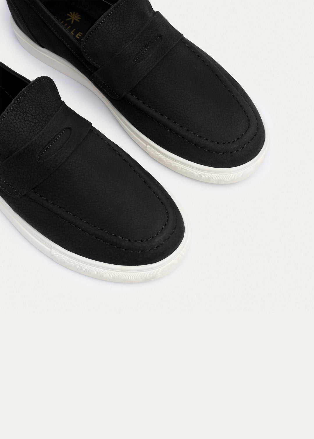 Achilles | The Urban Luxe Slip-On Loafers - Textured Black