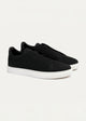 Theo Men's Slip-On Leather Sneakers | Suede Textured Black