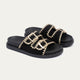 Dalia Double Buckle Women Slides | Black
