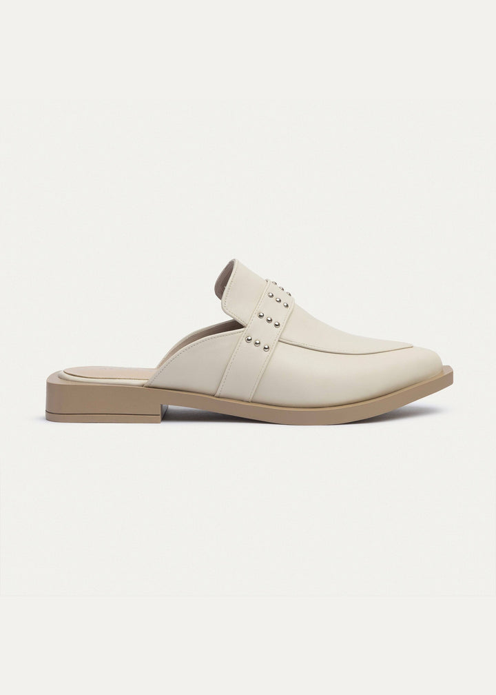 Stellar Studded Mule | Beige