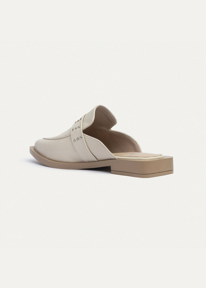 Stellar Studded Mule | Beige