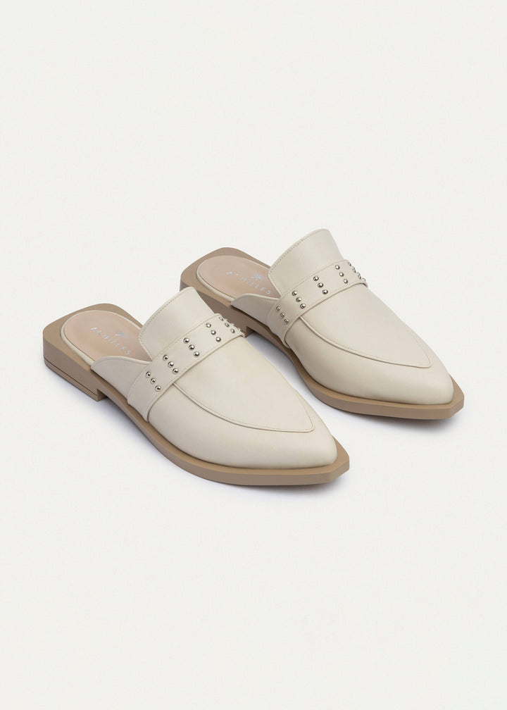Achilles | Stellar Studded Mule - Beige