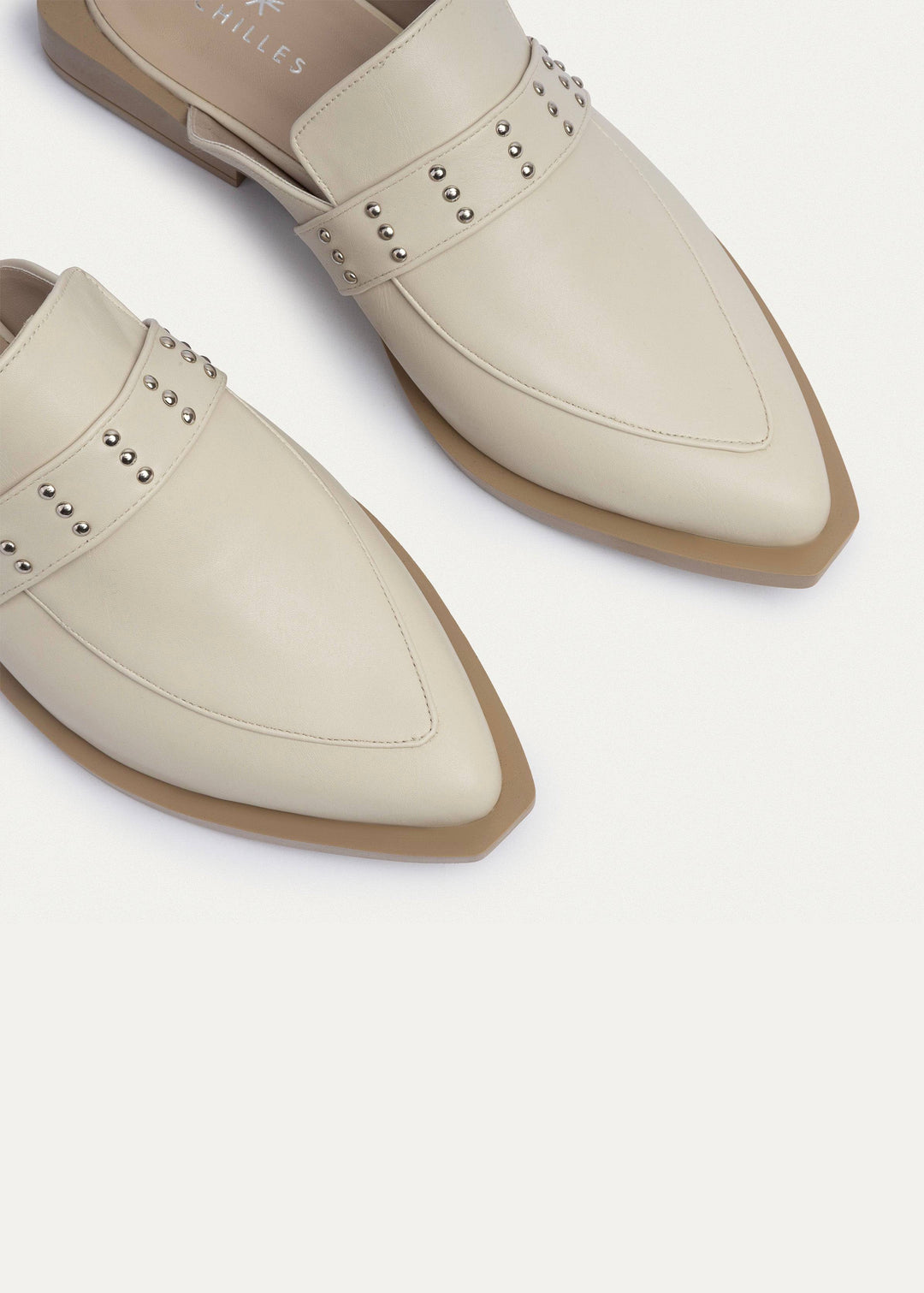 Achilles | Stellar Studded Mule - Beige