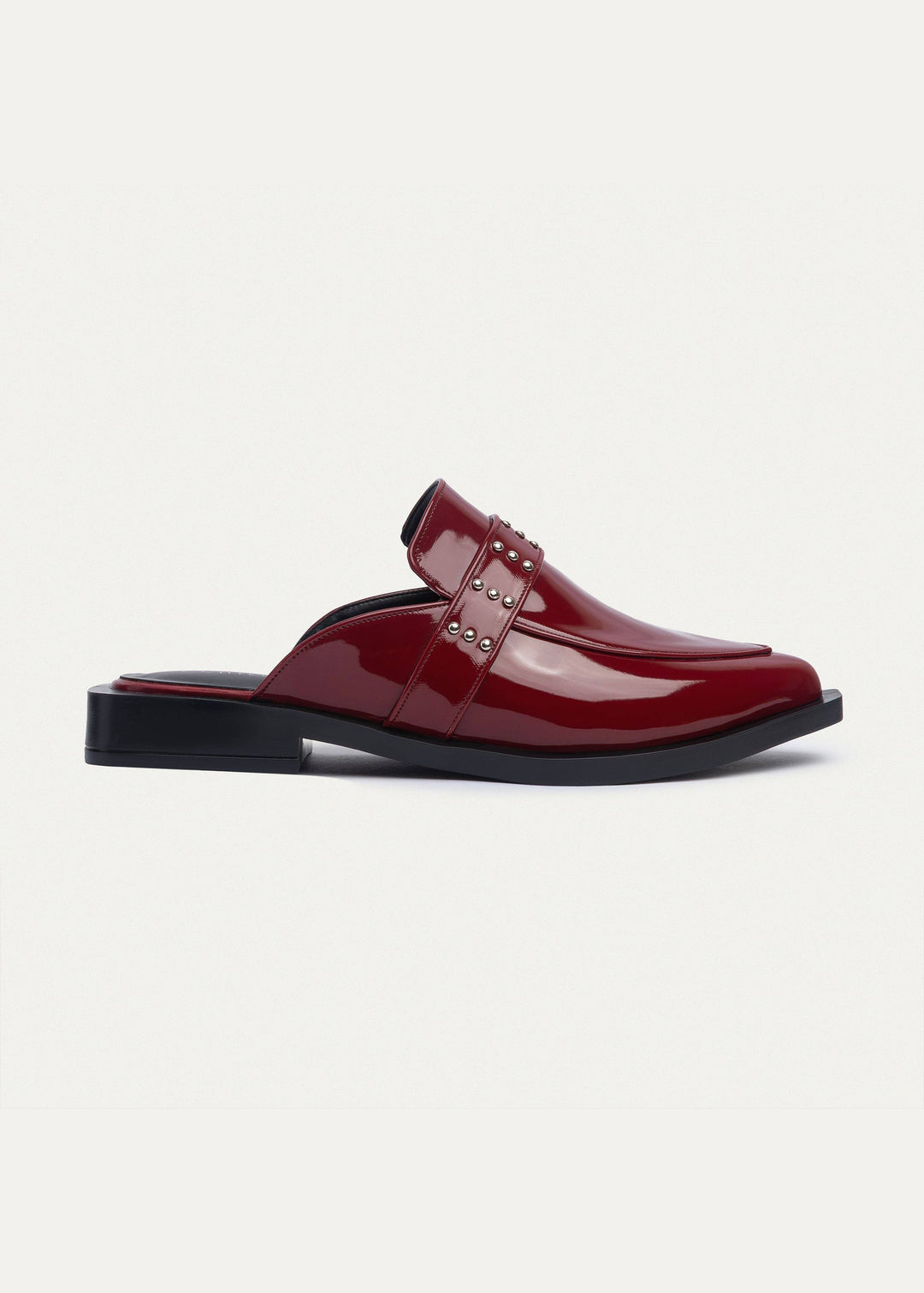 Achilles | Stellar Studded Mule - Crimson Red