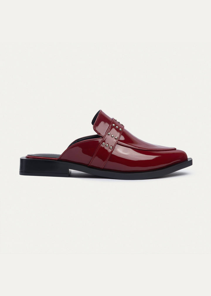 Achilles | Stellar Studded Mule - Crimson Red