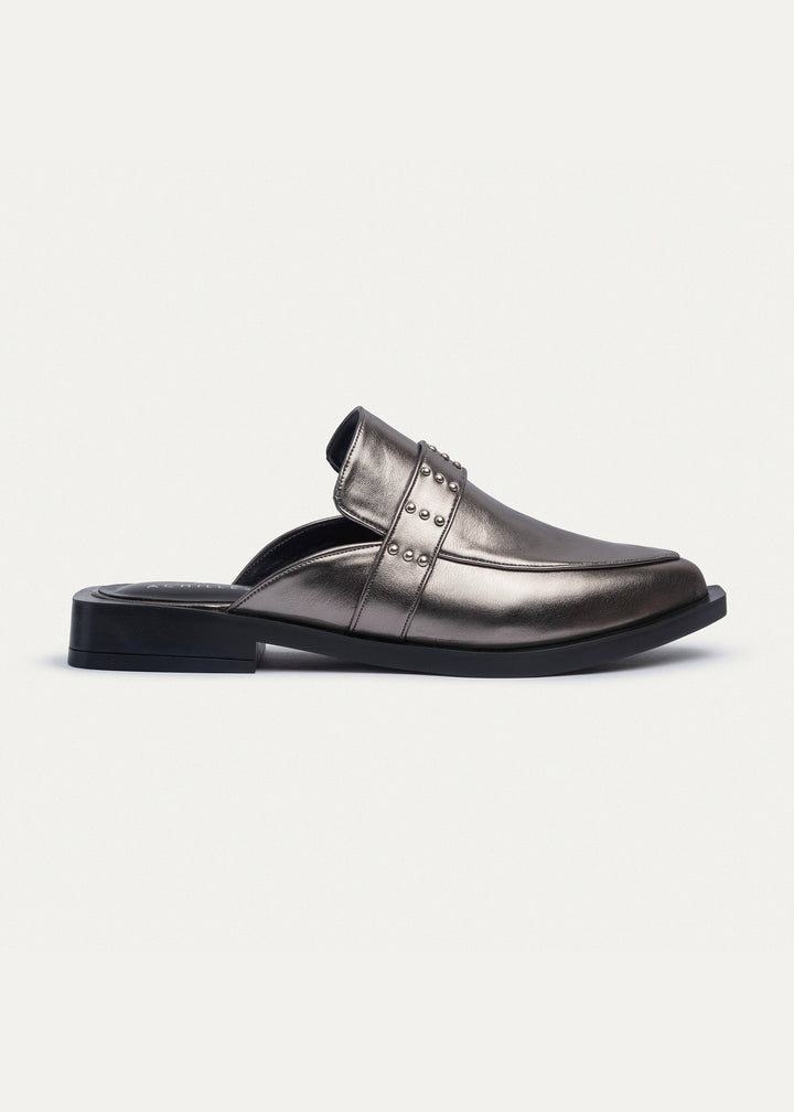Stellar Studded Mule | Bronze Gray