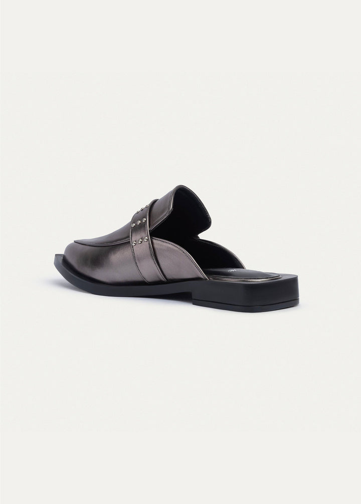 Stellar Studded Mule | Bronze Gray