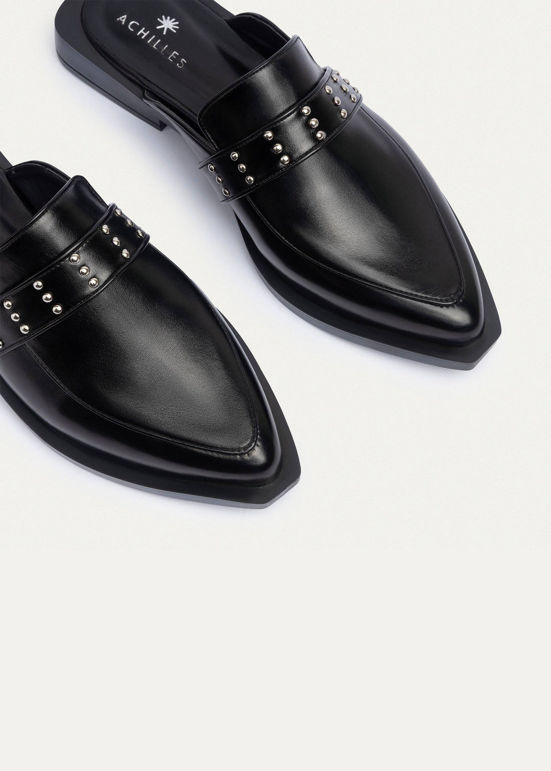 Achilles | Stellar Studded Mule - Black