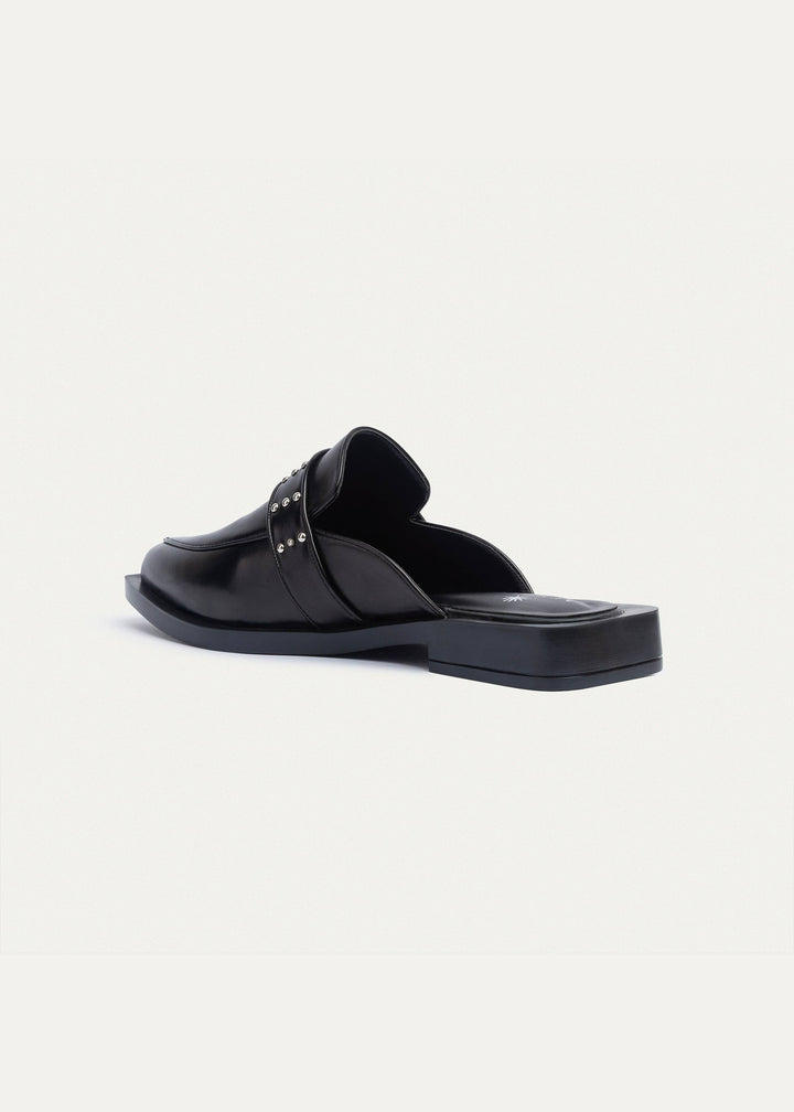 Stellar Studded Mule | Black
