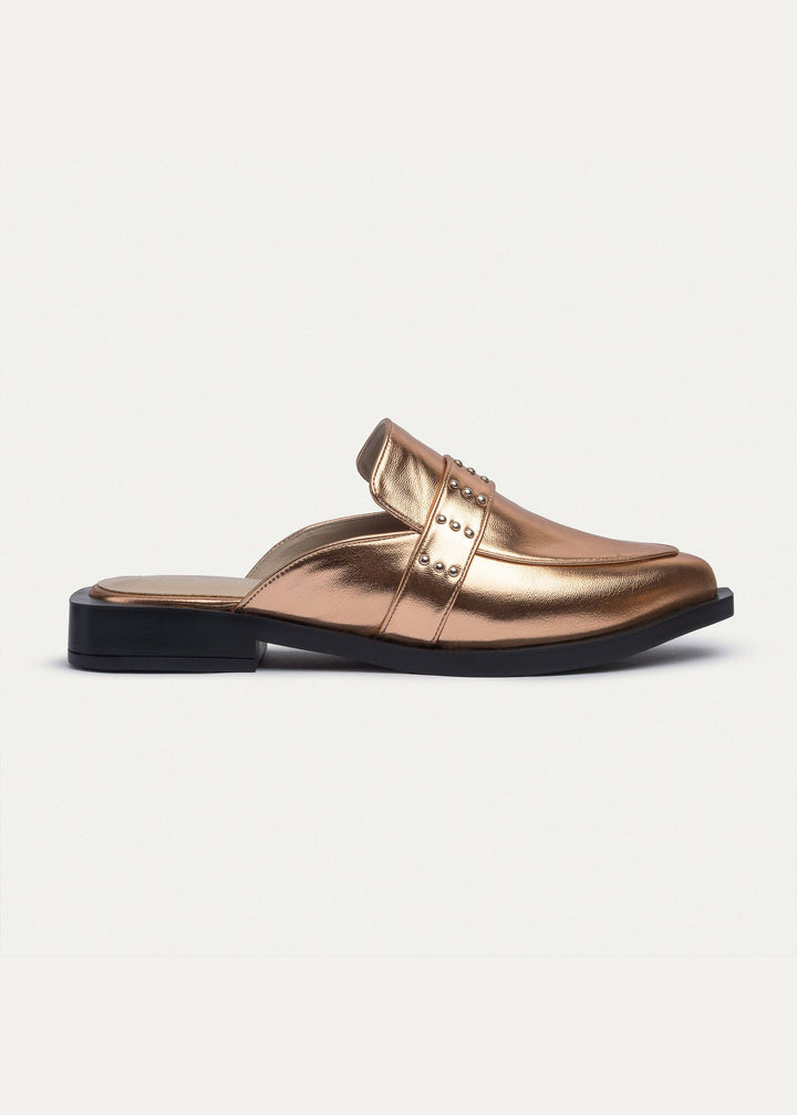 Stellar Studded Mule | Rose Gold