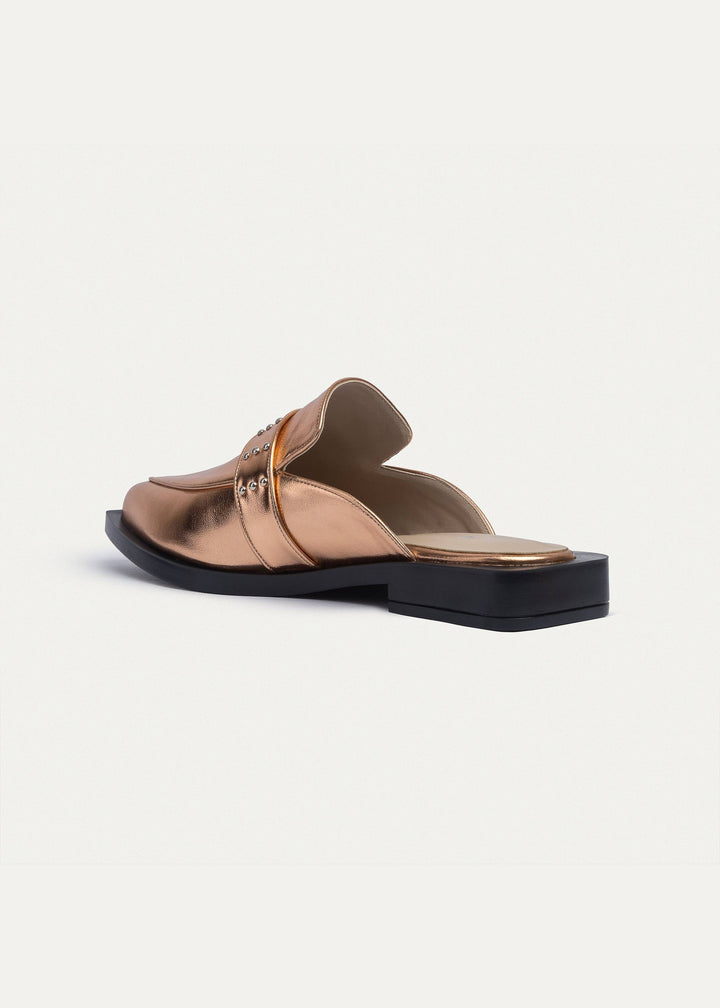 Stellar Studded Mule | Rose Gold