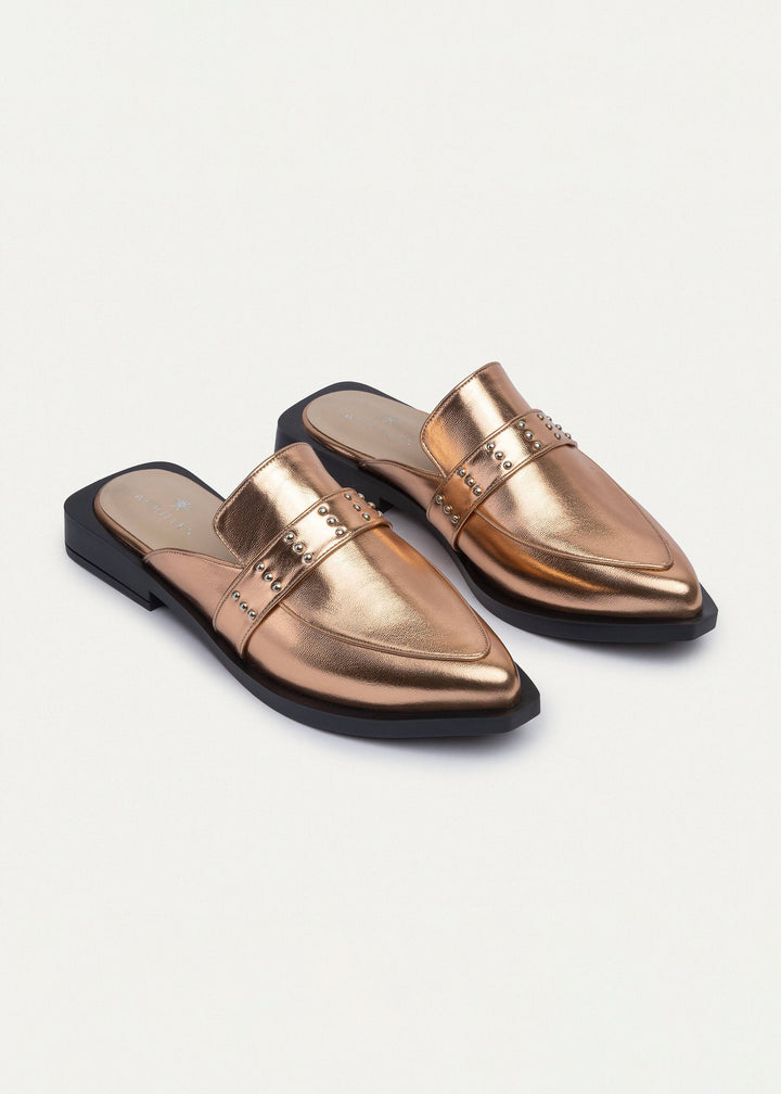 Achilles | Stellar Studded Mule - Rose Gold