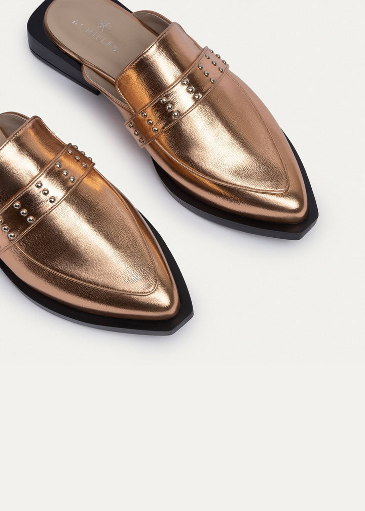 Stellar Studded Mule | Rose Gold