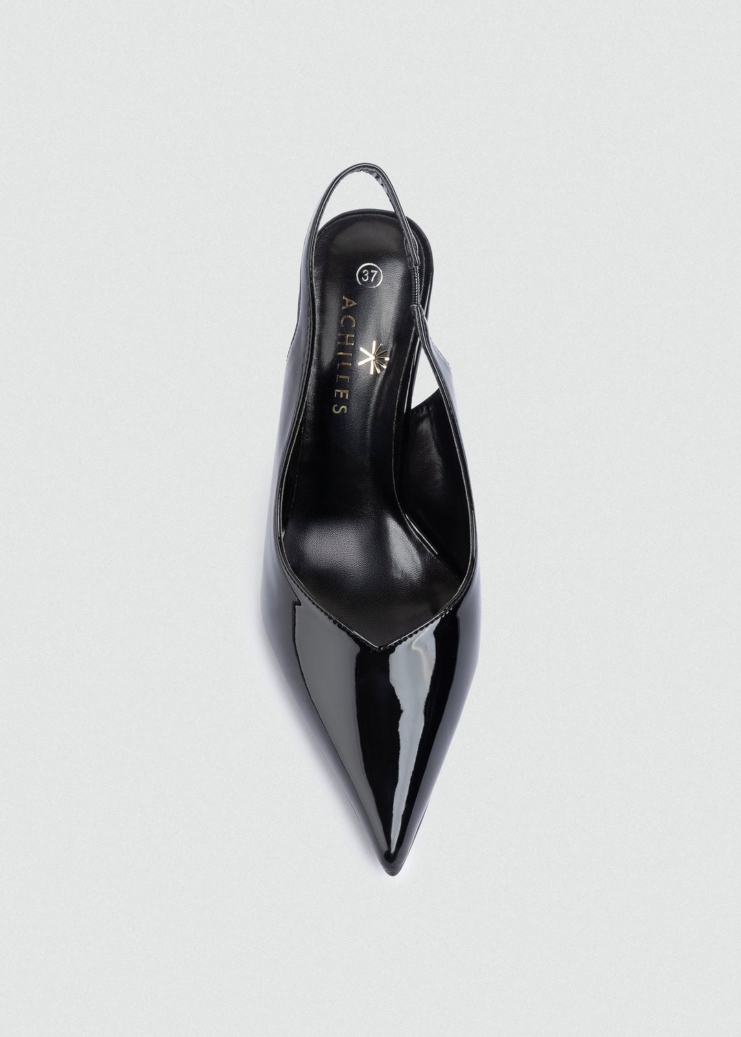 Sculpted Wedge Slingback Pumps - Black