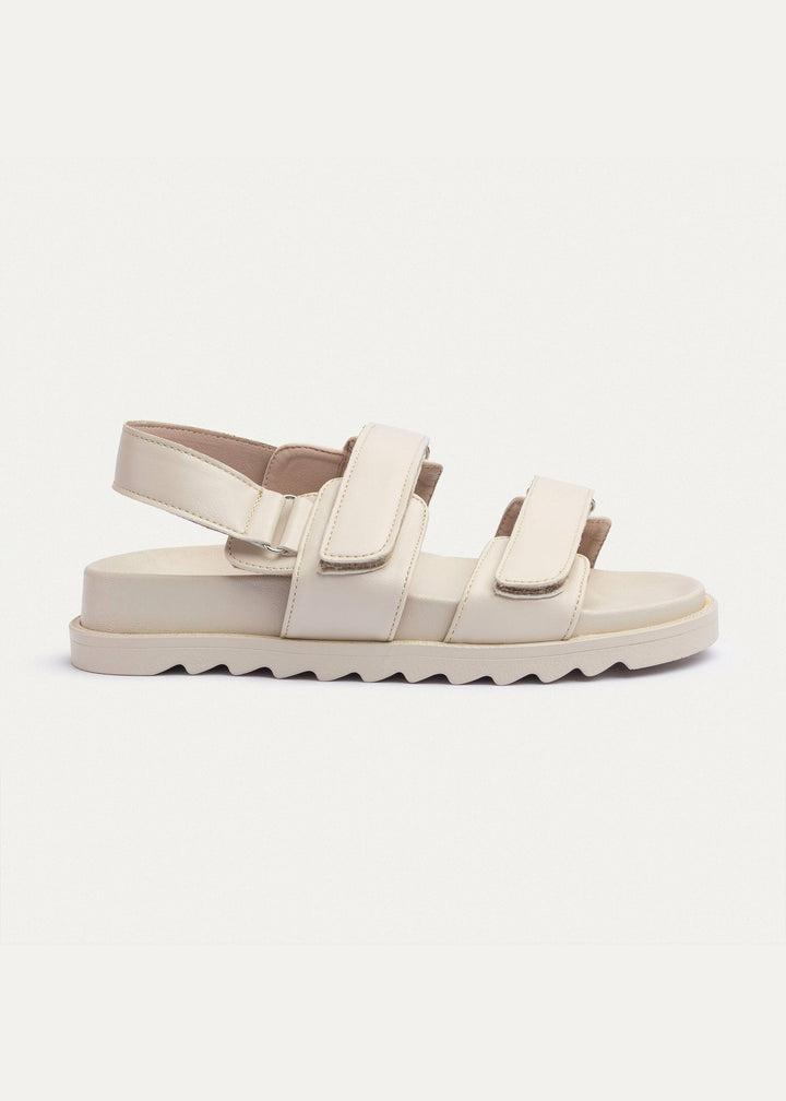 Nova Velcro Sandal | Beige