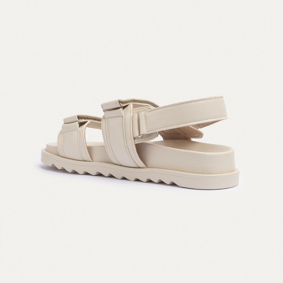 Achilles | Nova Velcro Sandal - Beige