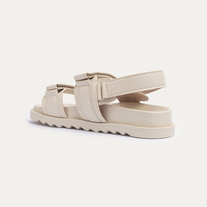 Achilles | Nova Velcro Sandal - Beige
