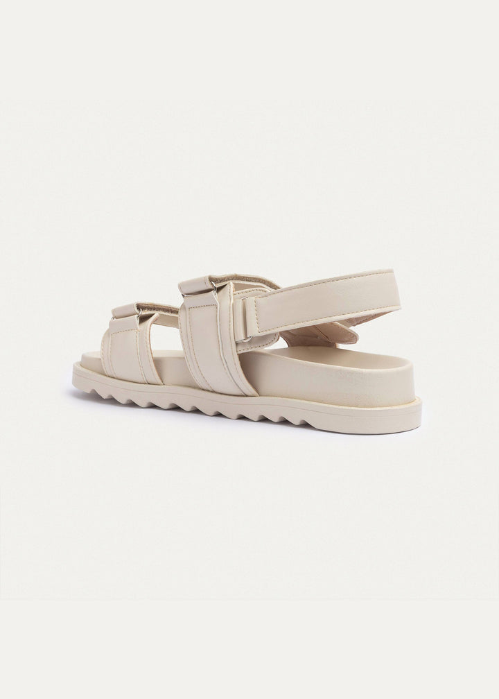 Nova Velcro Sandal | Beige