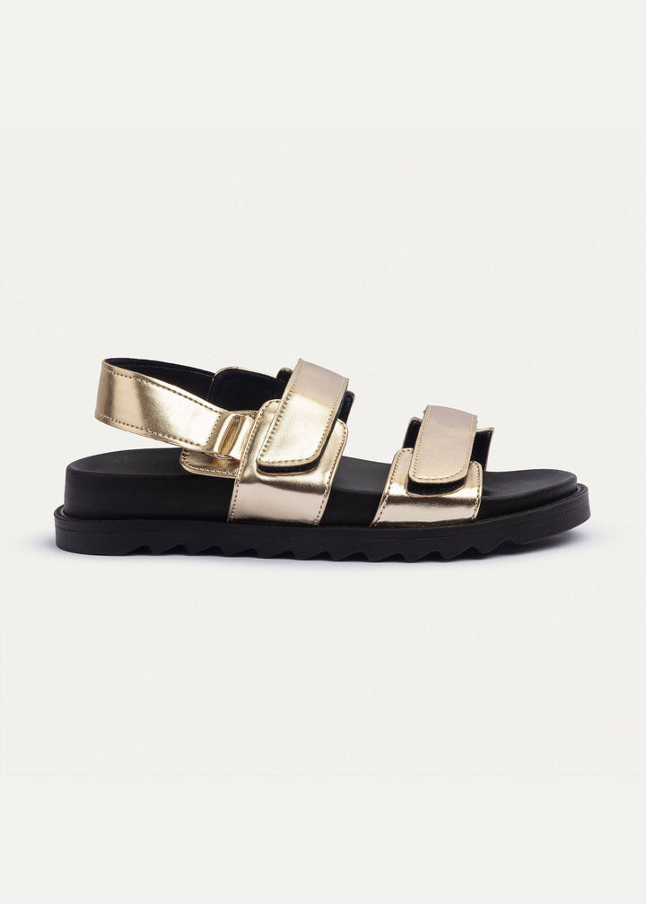 Achilles | Nova Velcro Sandal - Gold