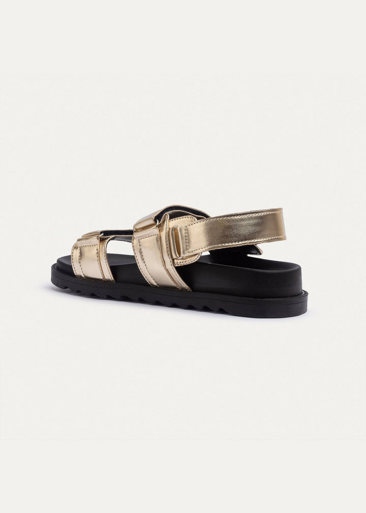 Achilles | Nova Velcro Sandal - Gold