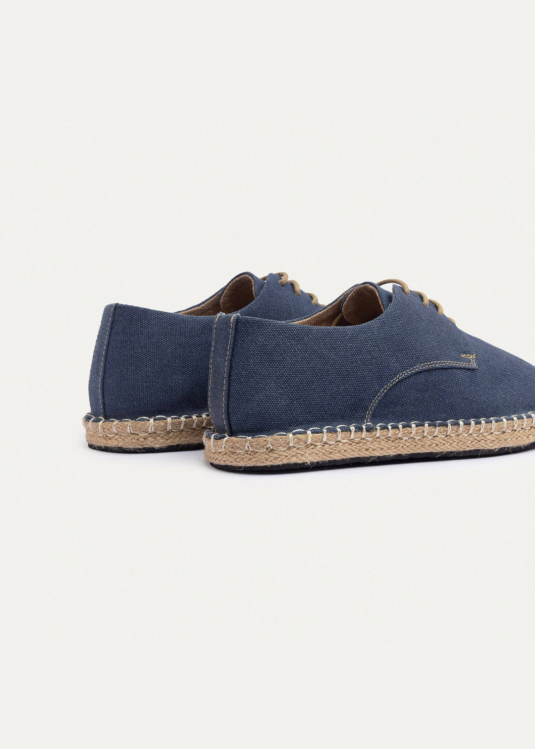 Achilles | Men's Espadrille Canvas Edition With Side Stitching - Washed NavyBlue