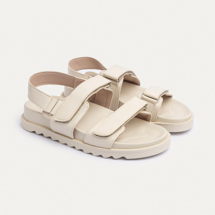 Achilles | Nova Velcro Sandal - Beige