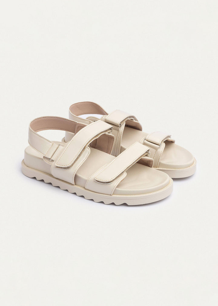 Achilles | Nova Velcro Sandal - Beige