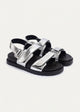 Nova Velcro Sandal | Silver