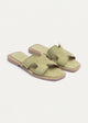 Liana Flat Slides | Mint Green