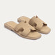 Liana Flat Slides | Beige