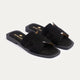 Liana Flat Slides | Black