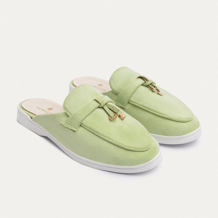 Achilles | The Riviera Mules - Mint Green