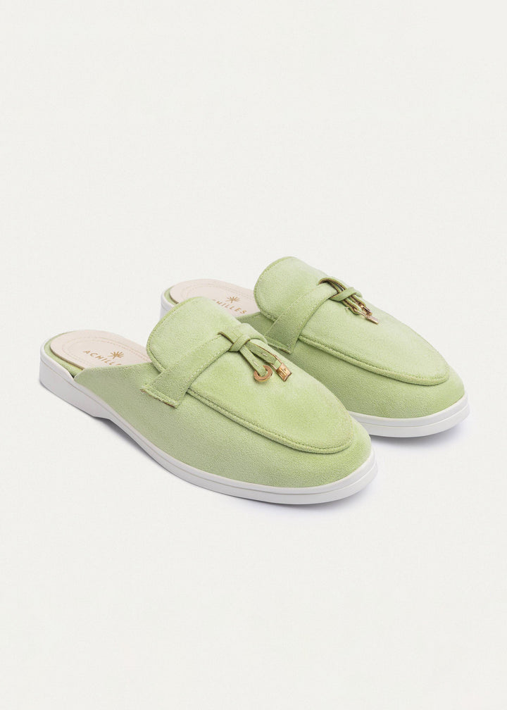 Achilles | The Riviera Mules - Mint Green