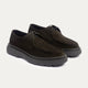 Contour Comfort Moc-Toe Lace-Up Shoe | Dark Olive