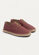 Men's Espadrille Canvas Edition With Side Stitching | Washed Burgundy