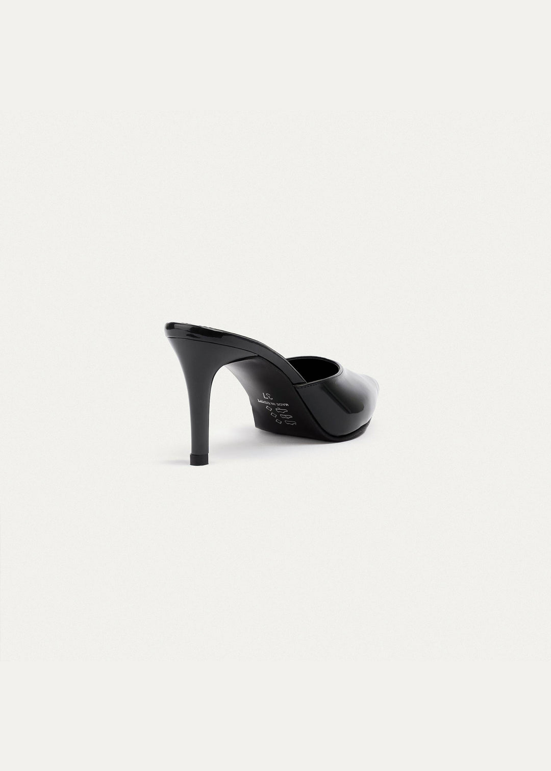 Cleo Patent Mule Heels | Black