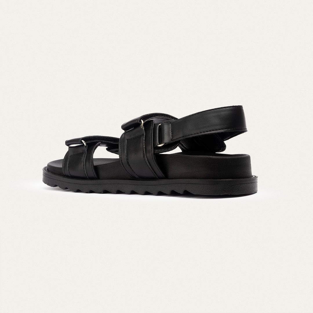 Achilles | Nova Velcro Sandal - Black