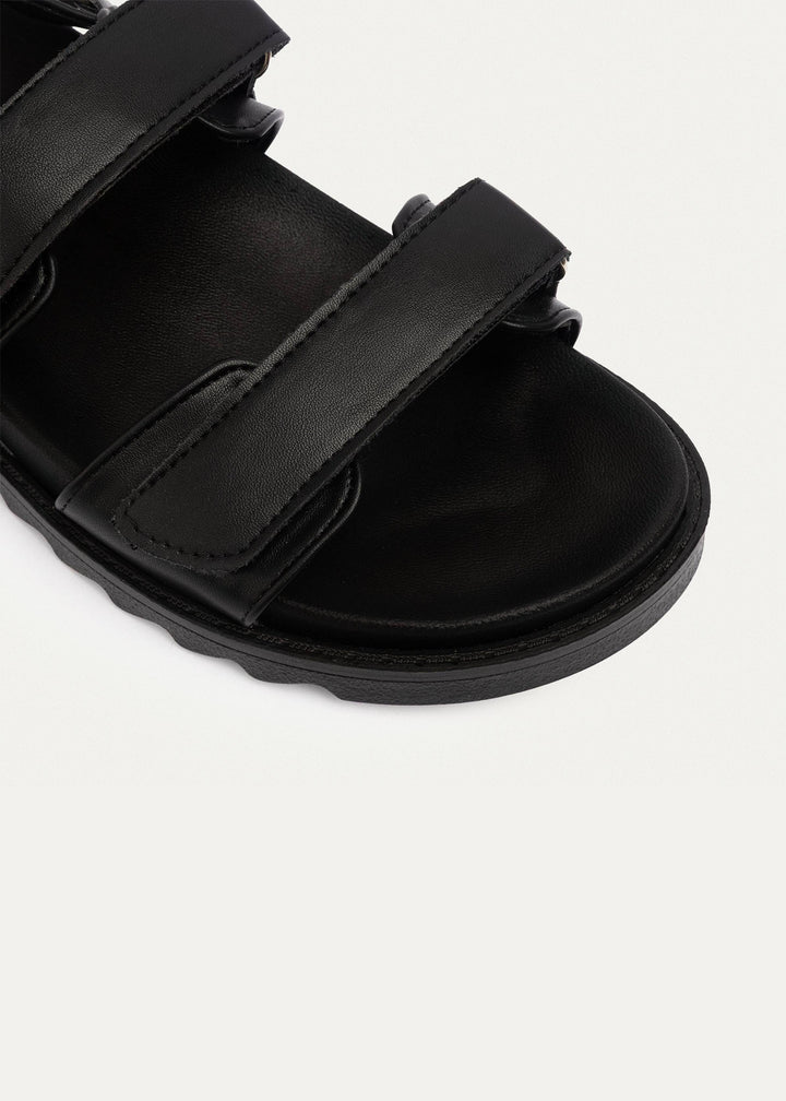 Nova Velcro Sandal | Black