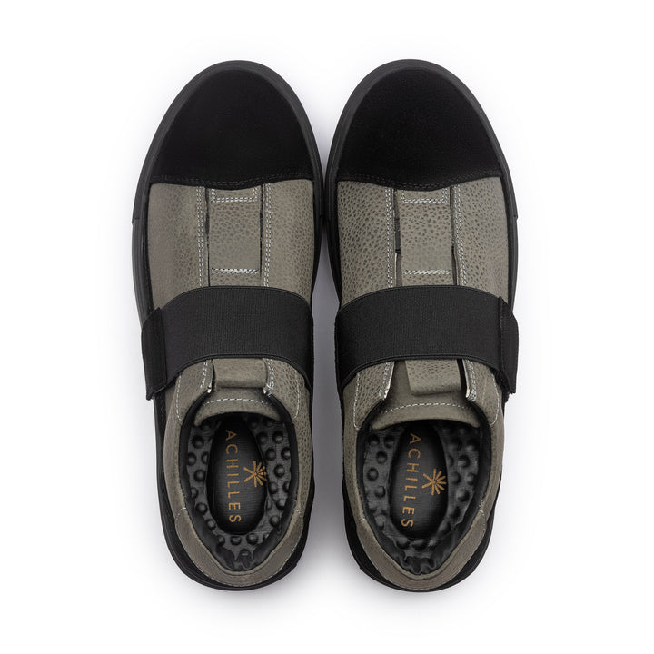 Achilles Bolt V3 Easy Wear Slip On Sneakers - Grey X Black