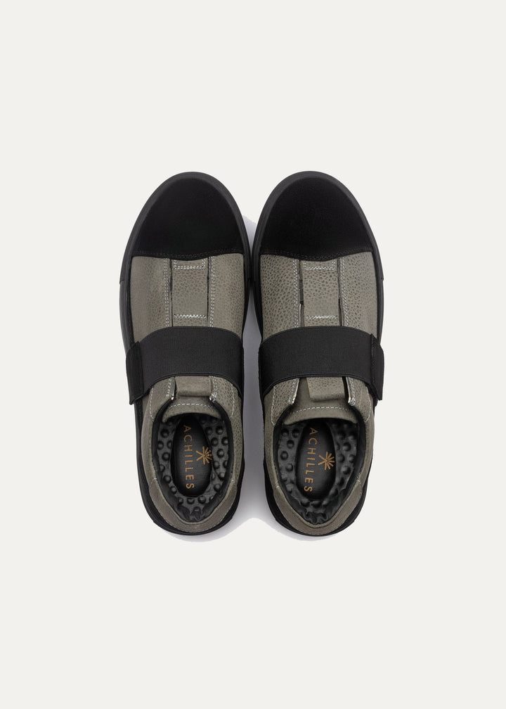 Achilles Bolt V3 Easy Wear Slip On Sneakers - Grey X Black