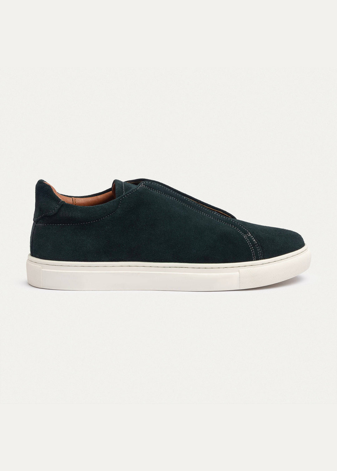 Achilles Theo - Men's Slip-On Suede Sneakers - Dark Green