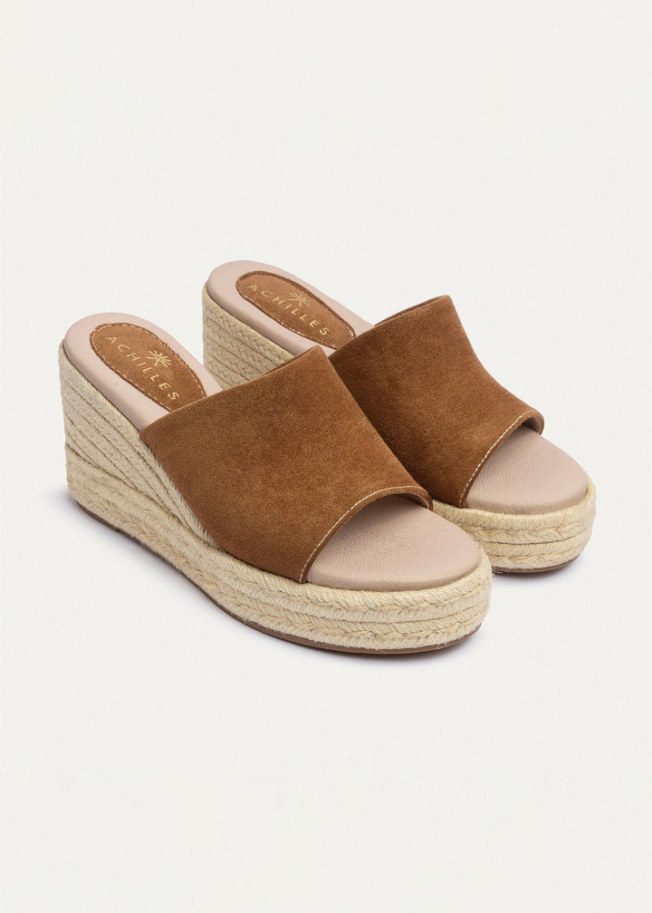 Achilles | Solأ©a Womenâ€™s Wedge Sandals - Cinnamon