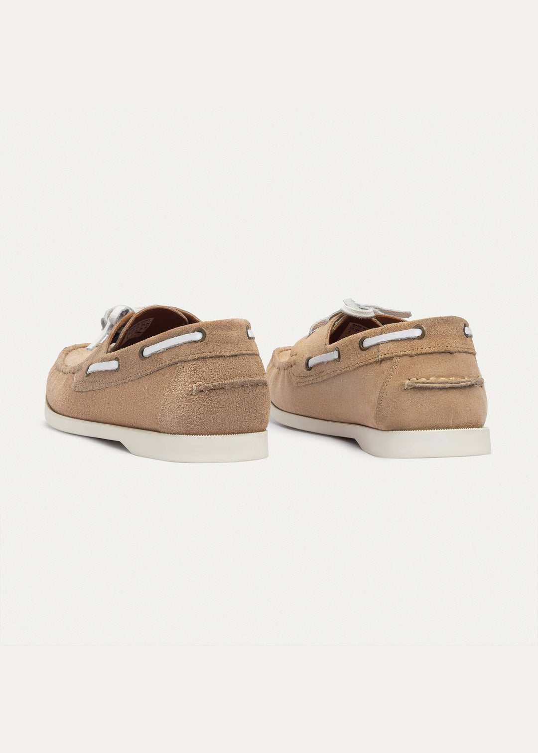 Achilles | Harbor Men’s Leather Boat Shoes - Beige