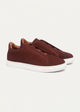 Theo Men's Slip-On Suede Sneakers | Oxblood