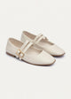 Milan Double Flats Mary Jane Flats | Beige