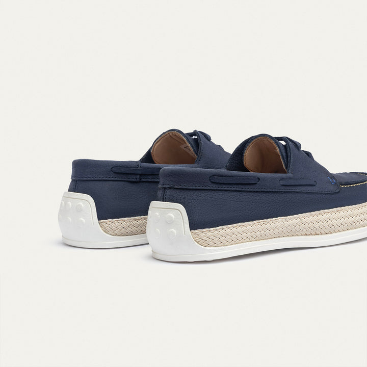 Achilles | Dune – Deck-Style Loafers-Navy Blue