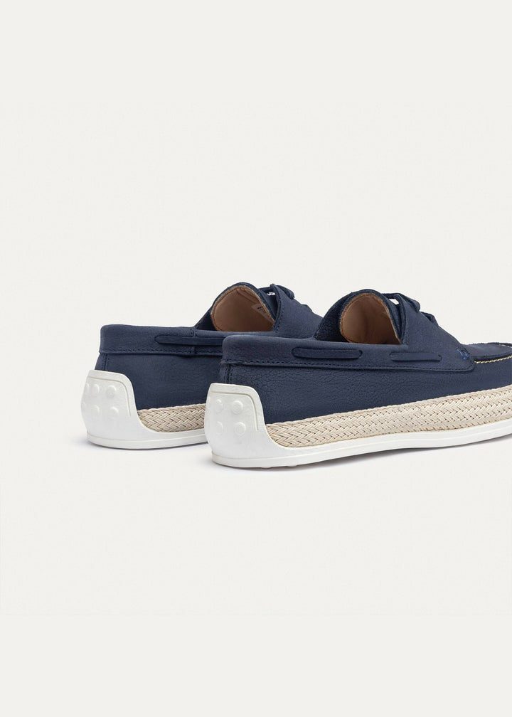 Achilles | Dune â€“ Deck-Style Loafers-Navy Blue