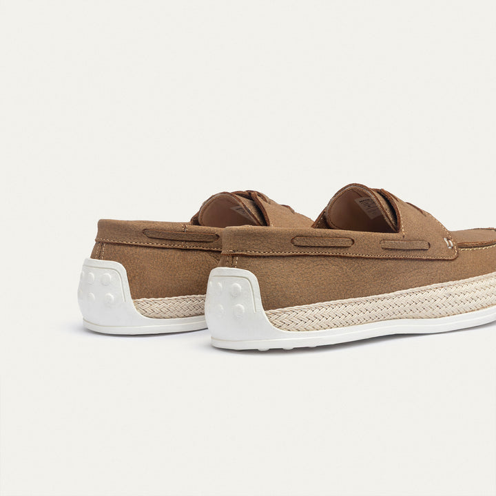 Achilles | Dune – Deck-Style Loafers-SandyBrown