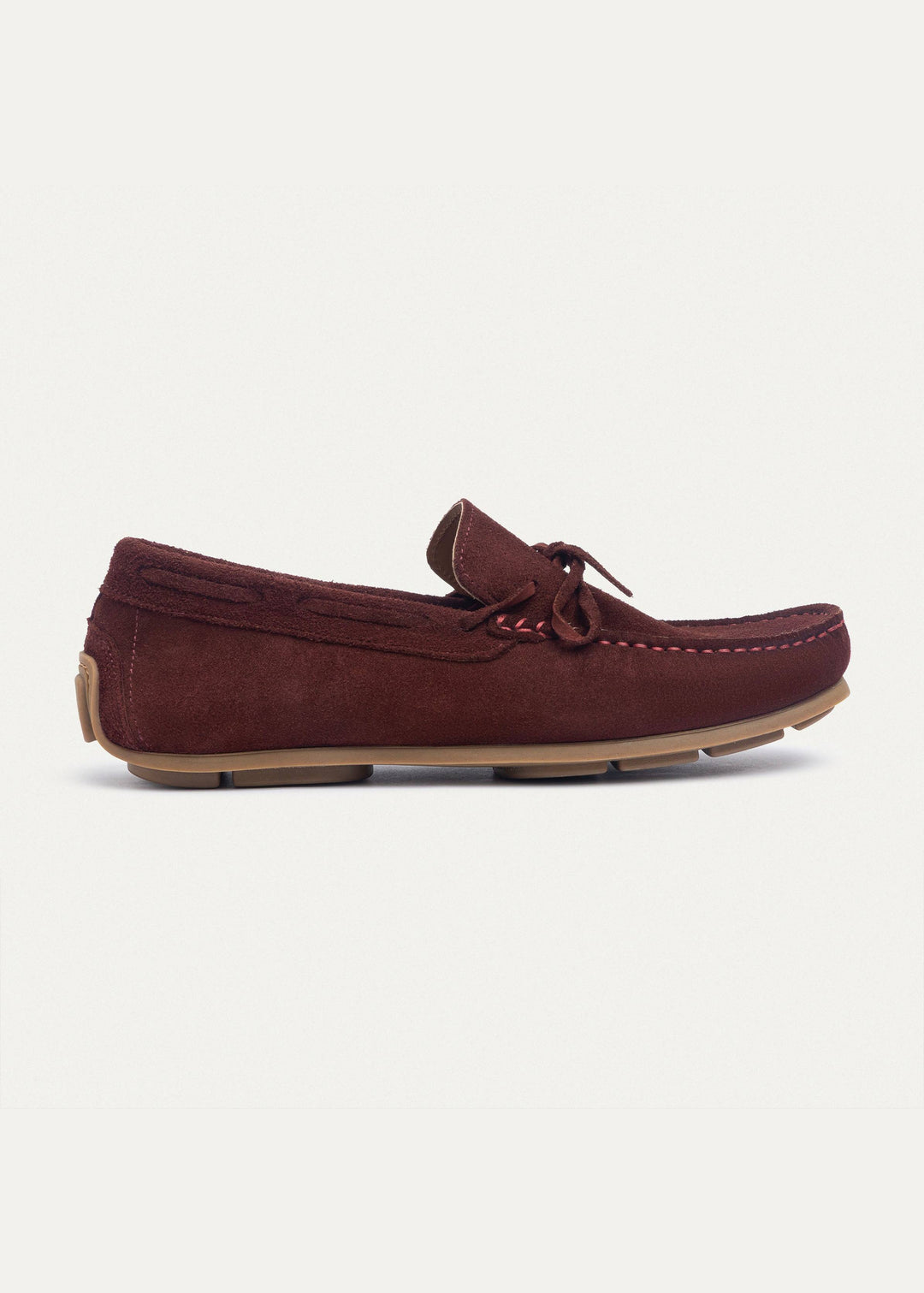 Achilles | Harbor Classic Men’s Leather Boat Shoes  - Suede Oxblood