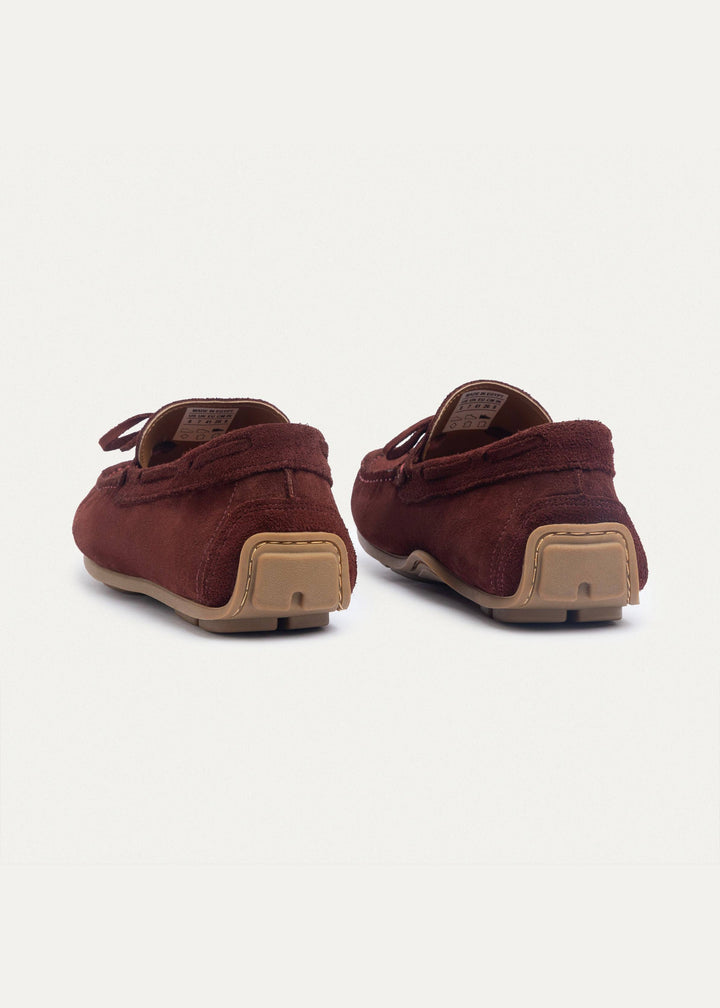 Harbor Classic Men’s Leather Boat Shoes | Suede Oxblood